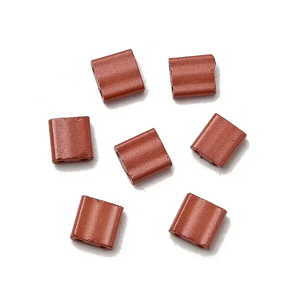 2-Hole Baking Paint Glass Seed Beads