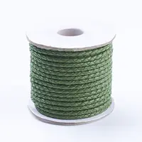 Round Braided Cowhide Cords