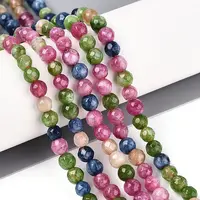 Dyed Natural White Jade Beads Strands