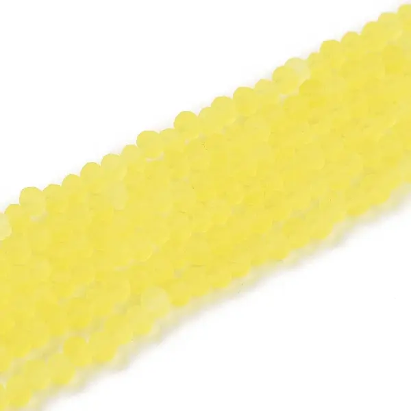 Transparent Glass Beads Strands