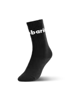 Barebarics - Barefoot Socks - Crew - Black - Big logo