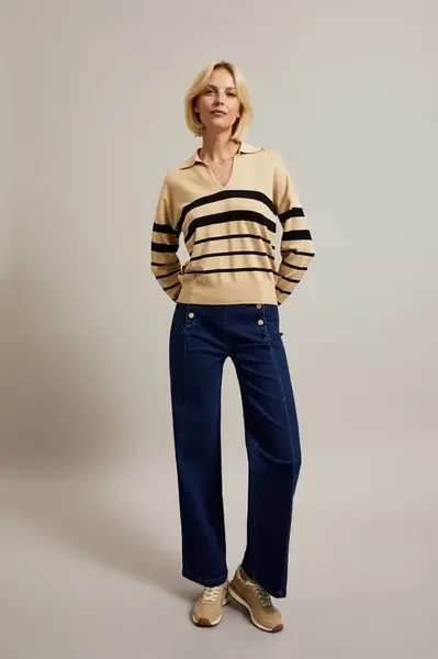 Marisse Women's Jeans Z-Je-4500 Dark Navy