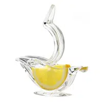 Portable Transparent Manual Lemon Juicer Acrylic Manual Lemon Slice Squeezer Bird Shape Hand Fruit Juicer