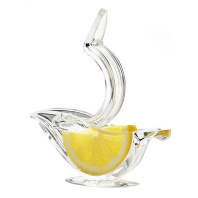 Portable Transparent Manual Lemon Juicer Acrylic Manual Lemon Slice Squeezer Bird Shape Hand Fruit Juicer