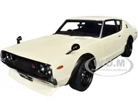 Nissan Skyline 2000GT-R (KPGC110) Tuned Version RHD (Right Hand Drive) White 1/18 Model Car by Autoart
