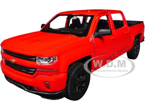 2017 Chevrolet Silverado Pickup Truck Red "NEX Models" Series 1/29 Diecast Model Car by Welly
