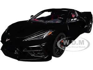 2020 Chevrolet Corvette C8 Stingray Black 1/18 Model Car by Autoart