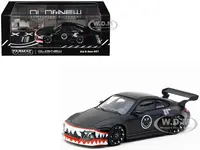 Old &amp; New 997 Matt Black with Graphics "Hobby64" Series 1/64 Diecast Model Car by Tarmac Works