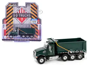 2019 Mack Granite Dump Truck "New York City Department of Parks &amp; Recreation" Dark Green "S.D. Trucks" Series 19 1/64 Diecast Model by Greenlight