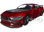 2024 Ford Mustang Dark Horse Candy Red with Gray Hood "Bigtime Muscle" Series 1/24 Diecast Model Car by Jada