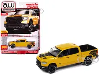 2023 Ram 1500 Rebel Havoc Edition Pickup Truck Baja Yellow "Muscle Trucks" Series 1/64 Diecast Model Car by Auto World