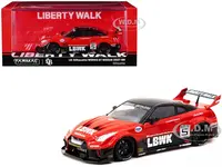 Nissan 35GT-RR LB-Silhouette WORKS GT RHD (Right Hand Drive) 5 "Liberty Walk" Red and Black "Hobby43" Series 1/43 Diecast Model Car by Tarmac Works