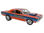 1968 Dodge Dart Super Stock "Bob Lambeck" Blue and Orange Limited Edition to 400 pieces Worldwide 1/18 Diecast Model Car by ACME
