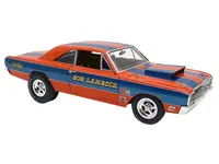 1968 Dodge Dart Super Stock "Bob Lambeck" Blue and Orange Limited Edition to 400 pieces Worldwide 1/18 Diecast Model Car by ACME