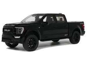 2024 Shelby F-150 Centennial Edition Pickup Truck Black 1/18 Model Car by GT Spirit