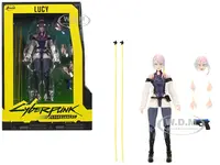 Lucy 6" Moveable Figure with Accessories and Alternate Head and Hands "Cyberpunk Edgerunners" (2022) TV Series Model by Jada
