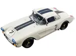 Chevrolet Corvette 2 Dick Thompson - Fred Windridge "B.S. Cunningham" 24 Hours of Le Mans (1960) 1/18 Model Car by Real Art Replicas