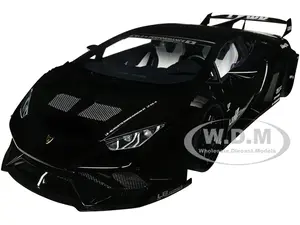Lamborghini Huracan GT "LB-Silhouette Works" Black 1/18 Model Car by Autoart
