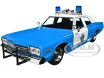 1974 Dodge Monaco Blue and White CPD "Chicago Police Department" (Illinois) "Hot Pursuit" Series 1/24 Diecast Model Car by Greenlight
