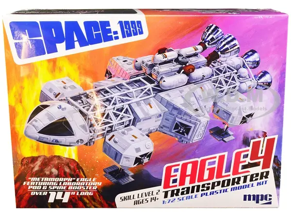 Skill 2 Model Kit Eagle 4 Transporter "Space 1999" (1975-1977) TV Show 1/72 Scale Model by MPC