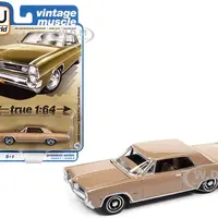 1964 Pontiac Grand Prix Royal Bobcat Saddle Bronze Metallic "Vintage Muscle" Limited Edition 1/64 Diecast Model Car by Auto World