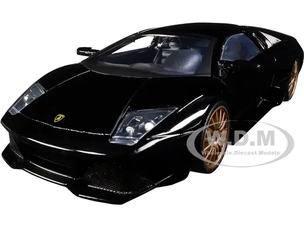 Lamborghini Murcielago LP640 Black with Copper Wheels "Hyper-Spec" Series 1/24 Diecast Model Car by Jada