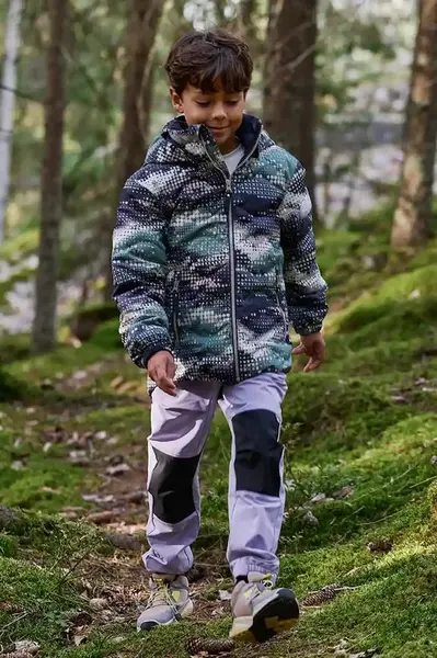 Dětská bunda Reima Fossila zelená barva, 5100058C