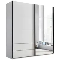 Xora SKŘÍŇ S POSOUVACÍMI DVEŘMI, černá, bílá, 215/225,5/60,5 cm