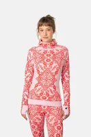 Funkční mikina Kari Traa SAGA růžová barva, 623831