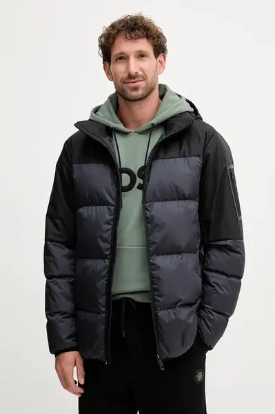 Péřová bunda BOSS Green OW_Block-X JT HD černá barva, zimní, 50548693