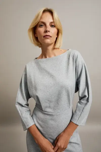 Marisse Women's Dress Z-Su-4518 Grey Mel