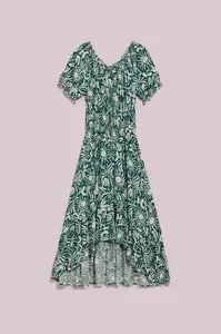 DÁMSKÉ ŠATY L-SU-4040 PALMOVÝ LIST