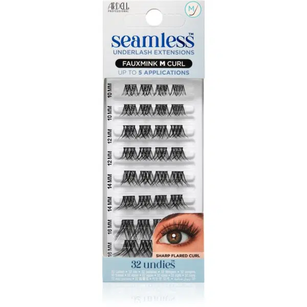 Ardell Seamless Refill Light Modern FauxMink trsové nalepovacie mihalnice bez uzlíka M Curl 32 ks