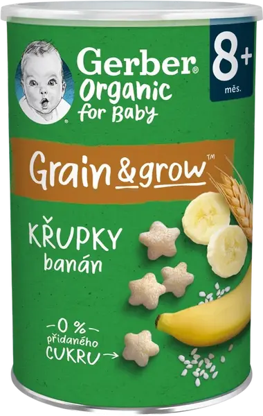 GERBER Organic chrumky banánovej 35 g