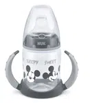 NUK FC Láhev na učení Disney MICKEY s kontrolou teploty, šedá 150 ml