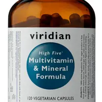 VIRIDIAN High Five Multivitamin & Mineral Formula 120 kapslí