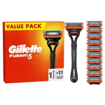 GILLETTE Fusion5 Pánský holicí strojek, 1 holicí strojek, 11 náhradních hlavic