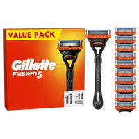 GILLETTE Fusion5 Pánský holicí strojek, 1 holicí strojek, 11 náhradních hlavic
