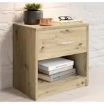 Noční stolek s 1 zásuvkou Pepe, dub artisan