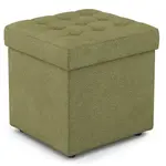 Taburet Surprise Mini 45x45 cm, trávově zelená látka