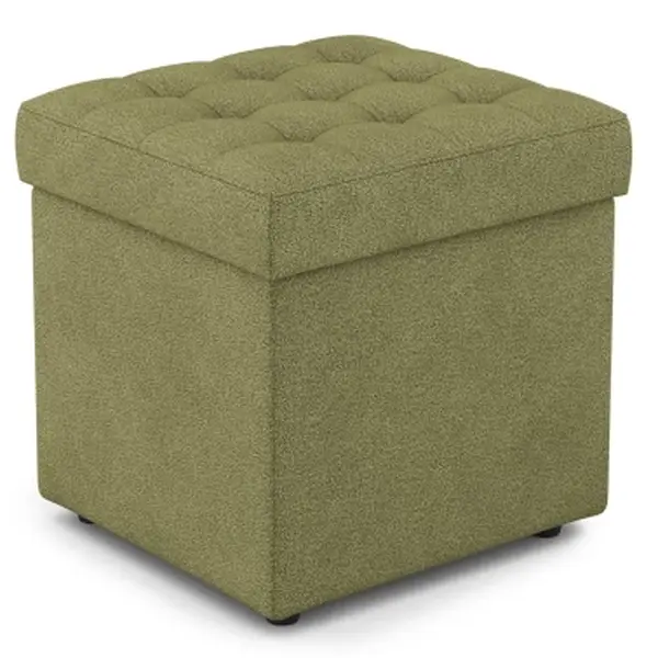 Taburet Surprise Mini 45x45 cm, trávově zelená látka