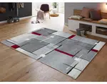 Koberec Thales 160x220 cm, šedo-červený