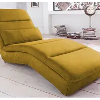 Relaxační lehátko Yankee, žlutá látka