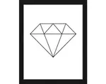 Rámovaný obraz Diamant, 20x25 cm