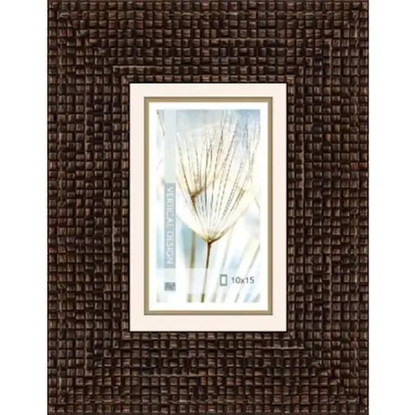 Fotorámeček Glamour 10x15 cm, hnědý