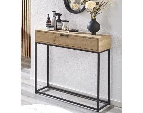 Konzolový stolek se zásuvkami Malmö, dub