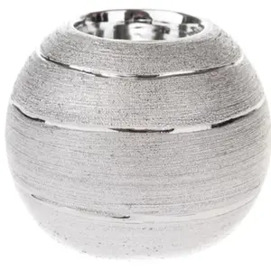 Svícen 10 cm, stříbrný