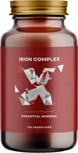 BRAINMAX Iron Complex, železo bisglycinát, 25 mg, 100 kapslí