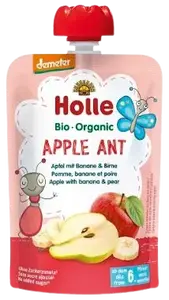 HOLLE Bio pyré - Apple Ant - Jablko a banán s hruškou 100 g