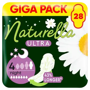 NATURELLA Ultra Night velikost 4 vložky s křidélky 28 ks